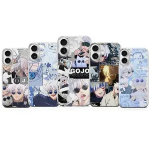 Jujutsu Kaisen Satoru Gojo anime-themed phone case compatible with iPhone 11, 12, 13, 14, 15, 16, 17 & Samsung S22 S23 S24 S25 – check our available sizes