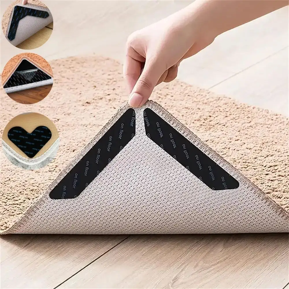 Rug Grippers (10pcs), Non Slip Rug Pad Grippers, Carpet Stickers For Rugs, Rug Stickers For Wooden Floors, Summer Gift