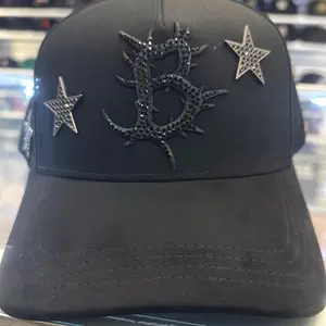 B- star hats total black