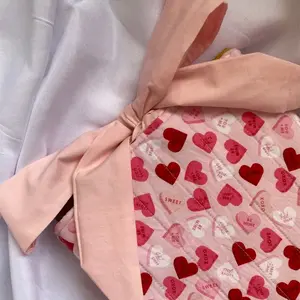 My Sweetheart Quilted Kindle Sleeve - Pink Heart Pattern, Soft Fabric, Ideal for Kindles, Books,and Ipads, Perfect for Lovers