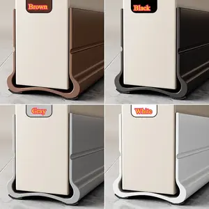 Adjustable Door Bottom Seal Strip, Self-Adhesive Windproof Noise Reduction Dust Proof, Universal Fit for Internal and External Doors