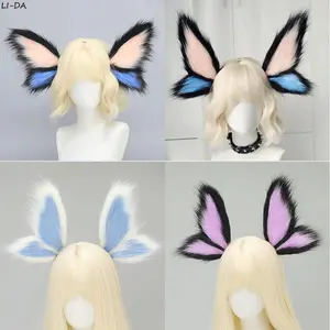Halloween Demon Cthulhu Beast Ears Headband Comic-con Cosplay Accessories Furry Butterfly Headwear Fantasy Creature Headpiece
