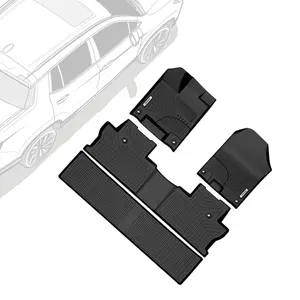 OEDRO Floor Mats Fit for 2017-2025 Honda Ridgeline Crew Cab, 3 Row Liner Set (Front, 2nd Seats and Underseat Cargo Area)