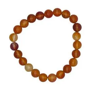 Carnelian 8mm Gemstone Bead Bracelet