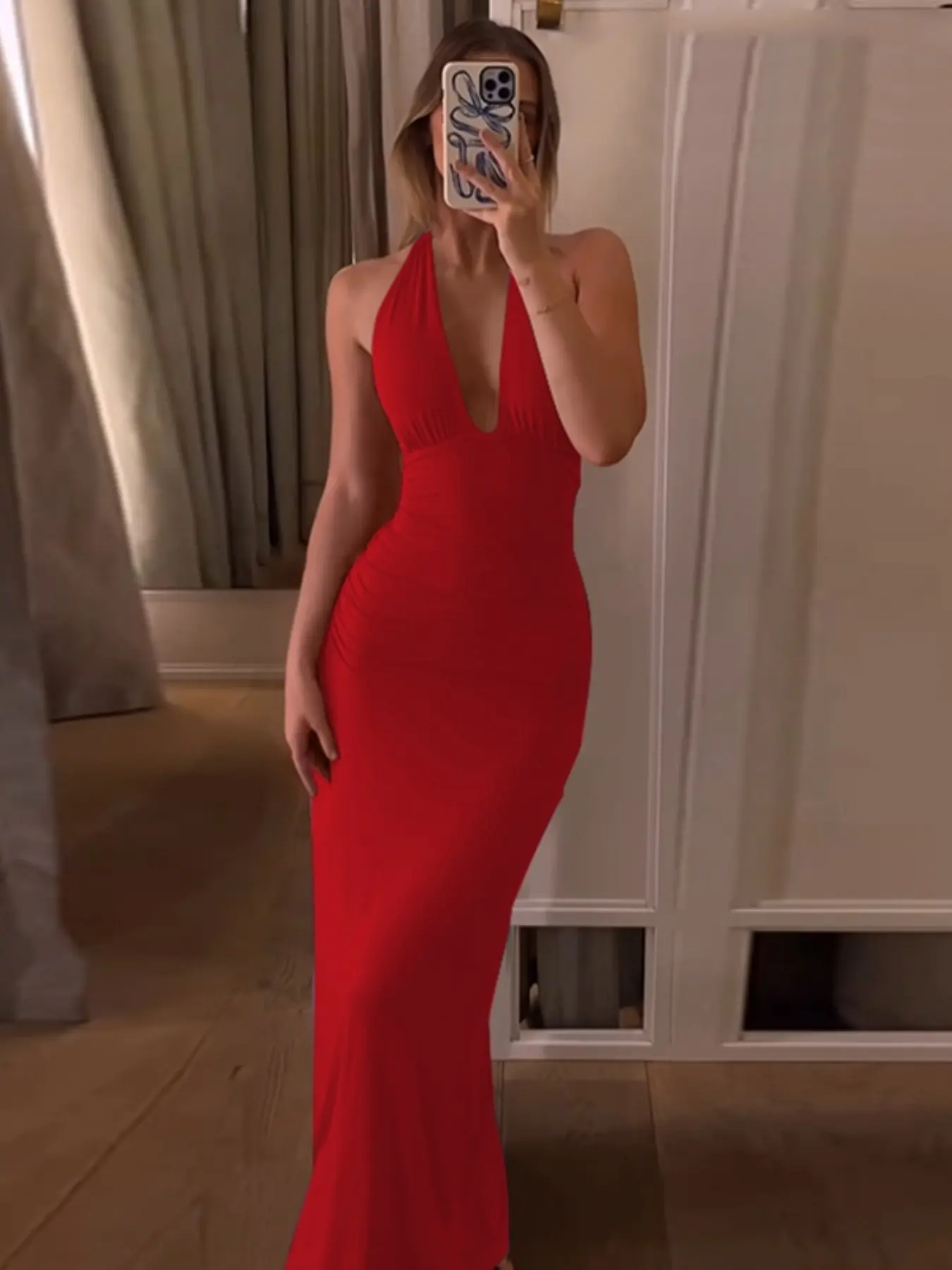Women's Solid Backless Halter Neck Bodycon Dress, Fashion Casual Sleeveless Dress for Party Club Dating Wear, Ladies Summer Clothes - TikTok Shop Women's Solid Backless Halter Neck Bodycon Dress, Fashion Casual Sleeveless Dress for Party Club Dating Wear, Ladies Summer Clothes - TikTok Shop
