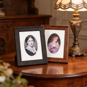 Vintage European Style Oval Arch Decorative Picture Frame, Home Decor Accessory, Fits 8 Inch Photos, Wedding Anniversary Party Christmas Gift