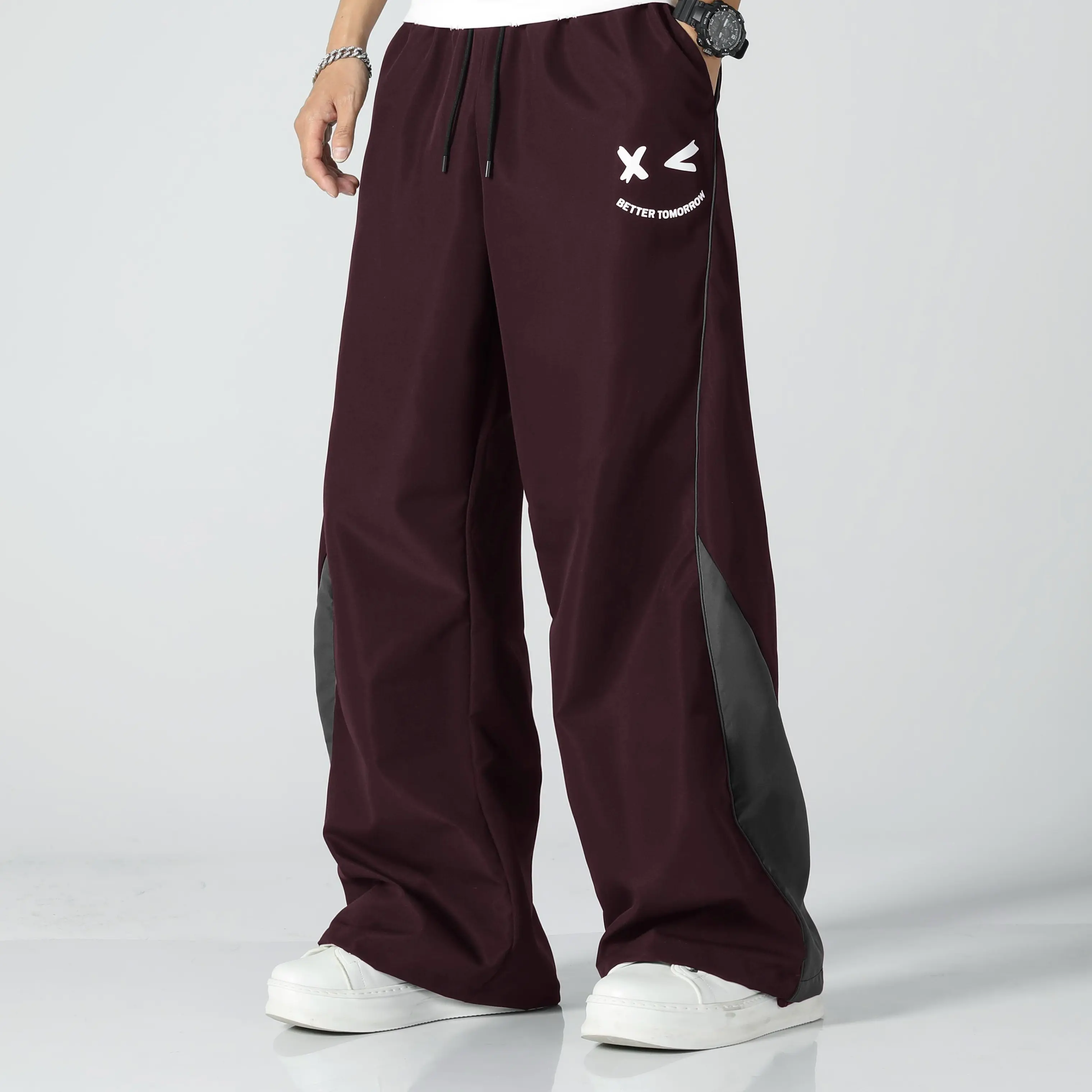 Trendy slim casual pants for home, commuting, and outdoor wear—versatile straight-leg men’s trousers for young and middle-aged men, wrinkle-resistant and no ironing required. Outfit Menswear