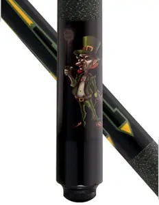 McDermott Cues Leprechaun Lucky Pool Cue Stick - Professional Option for Snooker, Maple Wood Construction, Graphic Overlay Design, Billiard Accessories