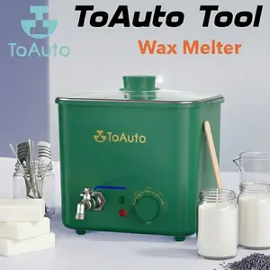 ToAuto 4L Wax Professional Melter for Candle Making(Temp 104°F-212°F) - Fast Melt & No Clog Design with Precise Temperature Control for Beginners and Pros For birthday Joyful Thanksgiving Christmas Candle tools and gadgets for him/her