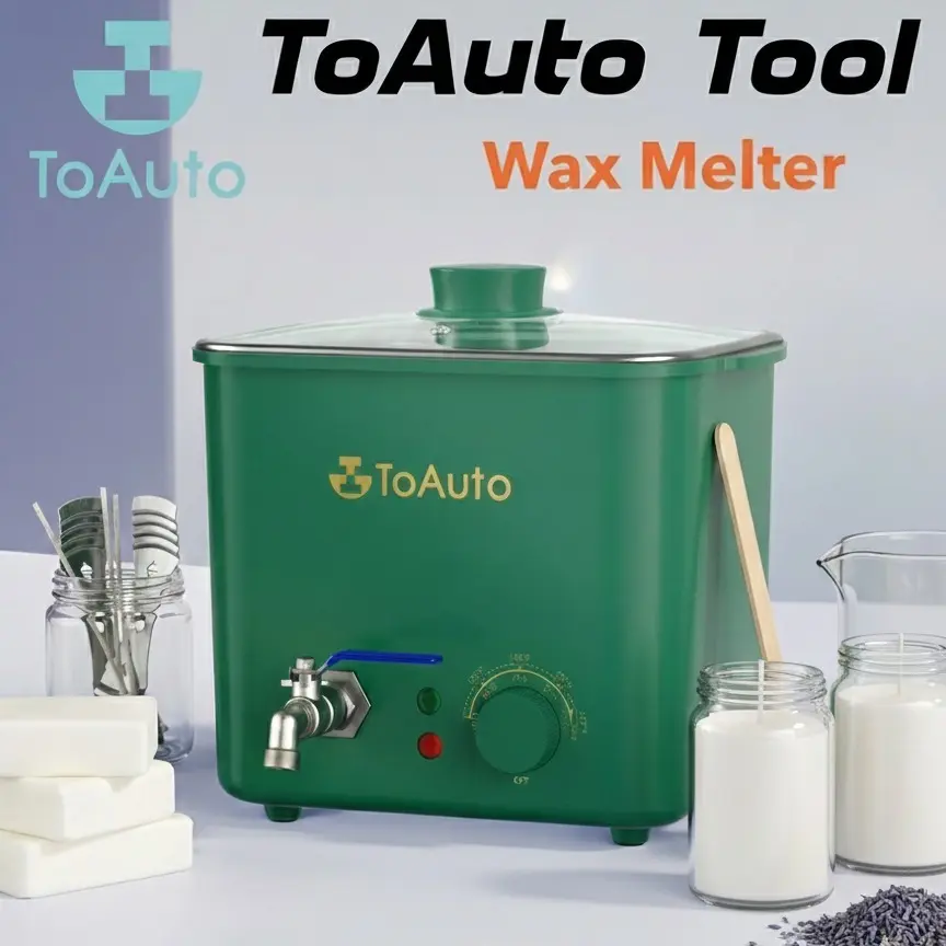 ToAuto 4L Wax Professional Candle Making Melter Wax Warmer - 104°F-212°F Temp Range, Fast Melt, No Clog Design, Precise Control, Holiday Candle-Making Tool for Beginners