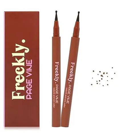 Blendable Freckle Pen - Waterproof, Smudge-Proof, Long-Lasting, Beginner-Friendly Lipliner Marker for Realistic DIY Freckles; Blend Gently for No-Makeup Looks, Lip Mate Pencil in Bottle