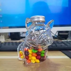 French Bulldog Snack Jar, Pet Food Storage Container, Outdoor Training Jar, Candy Jar, Chocolate Jar, 1pc New Arrival