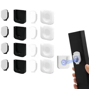 8-Pack Universal Magnetic Remote Control Holder Strong Adhesive No-Drill Wall Mount with Innovative Slot Design Effortless Organization for TV Air Conditioner Fan Game Console & Stereo Remotes Home & Office Use