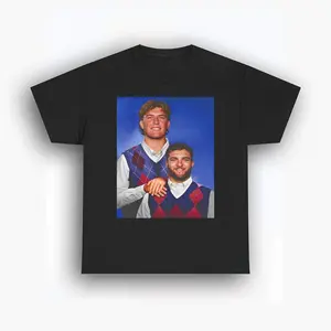 Men's Dart & Skattebo Step Brothers Short-Sleeve T-Shirt - Menswear Funny Movie Parody Retro Graphic Casual Streetwear Fan Top, Shortsleeve