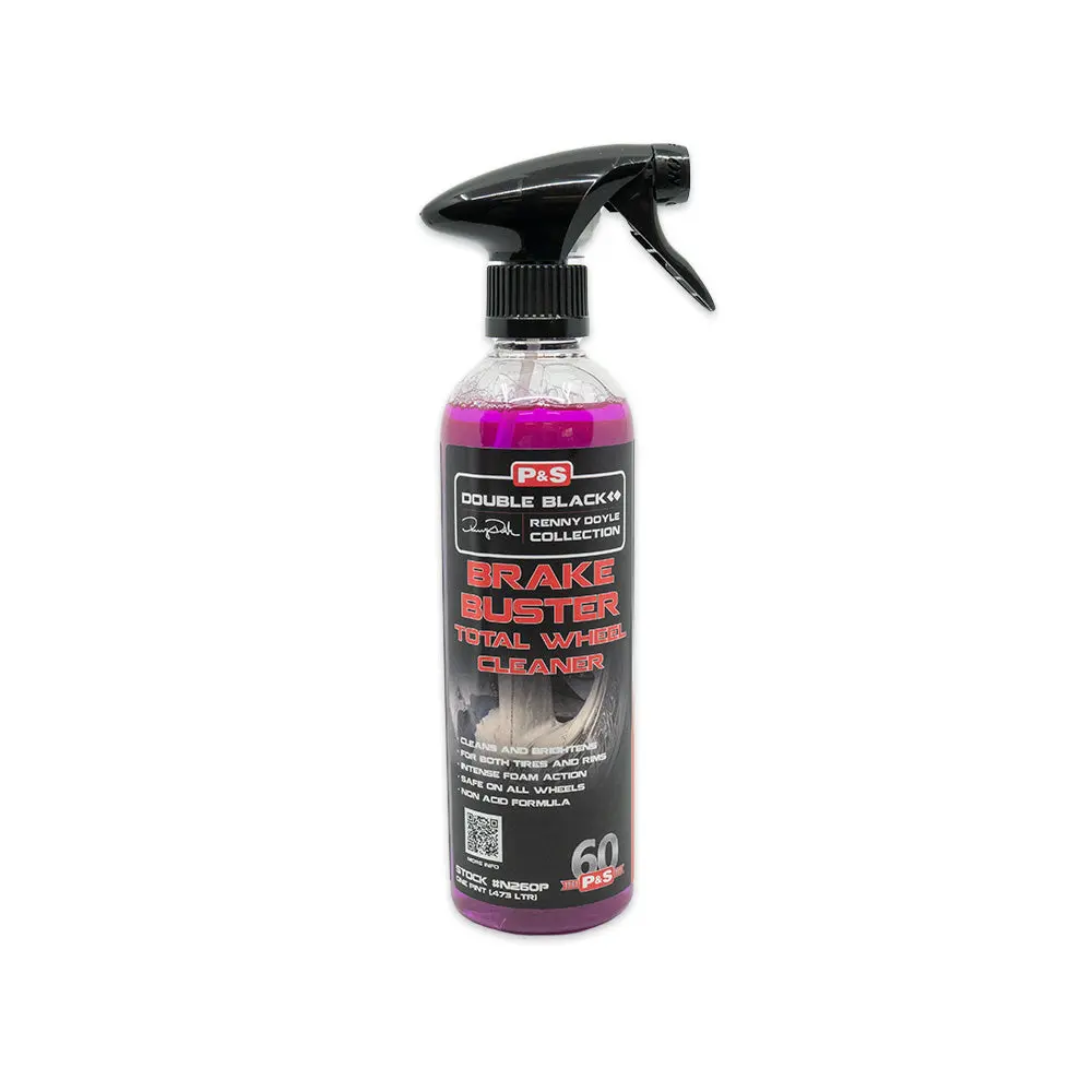 P&S Brake Buster Total Wheel Cleaner, Gel Formula That Penetrates, Cleans, Removes Oil, and Protects Automotive & Motorcycle Wheels, Cleaning