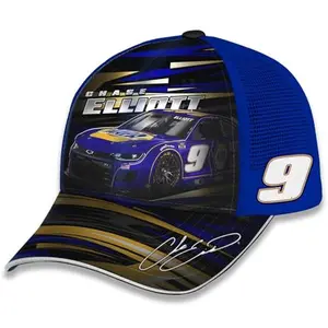 Checkered Flag Sports Chase Elliott 2025 NAPA Sublimated Car Mesh Hat Blue