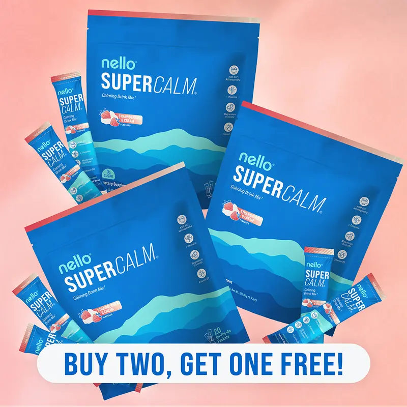 Supercalm Travel Packets Bundle (3-Pack): Calming Drink Mix with KSM-66 Ashwagandha, Vitamin D3, Magnesium & L-Theanine – Supports Cortisol Balance, Mood & Sleep, Helps Manage Occasional Stress – Supplement