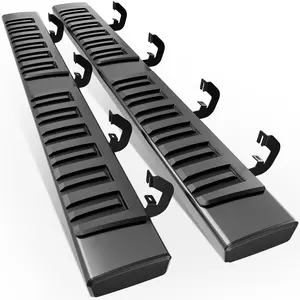 6.5" Running Boards Compatible with 2007-2018 Silverdo & Sierra 1500/2007-2019 Silverdo & Sierra 2500 3500 Crew Cab - Side Step Rails Nerf Bars Aluminum Alloy for Vehicle 4 Full Size Doors