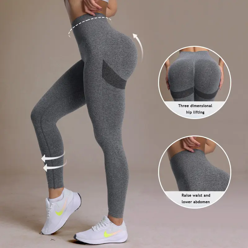 CUTECENT High Waisted Leggings for Women - Butt Lifting & Squat Proof Yoga Pants with Tummy Control, Seamless Compression Tights for Summer 2025