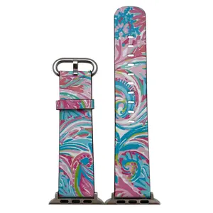 Olivia Pratt Abstract Faux Leather Watch Band #7