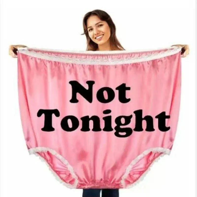 Funny Giant Prank Gift Panties, Super Large Novelty Granny Underwear, Hilarious Sarcastic Statement Joke Underpants, Best White Elephant & Gag Gift