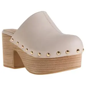 SHUSHOP Gigi Clog with Nail Head Studs