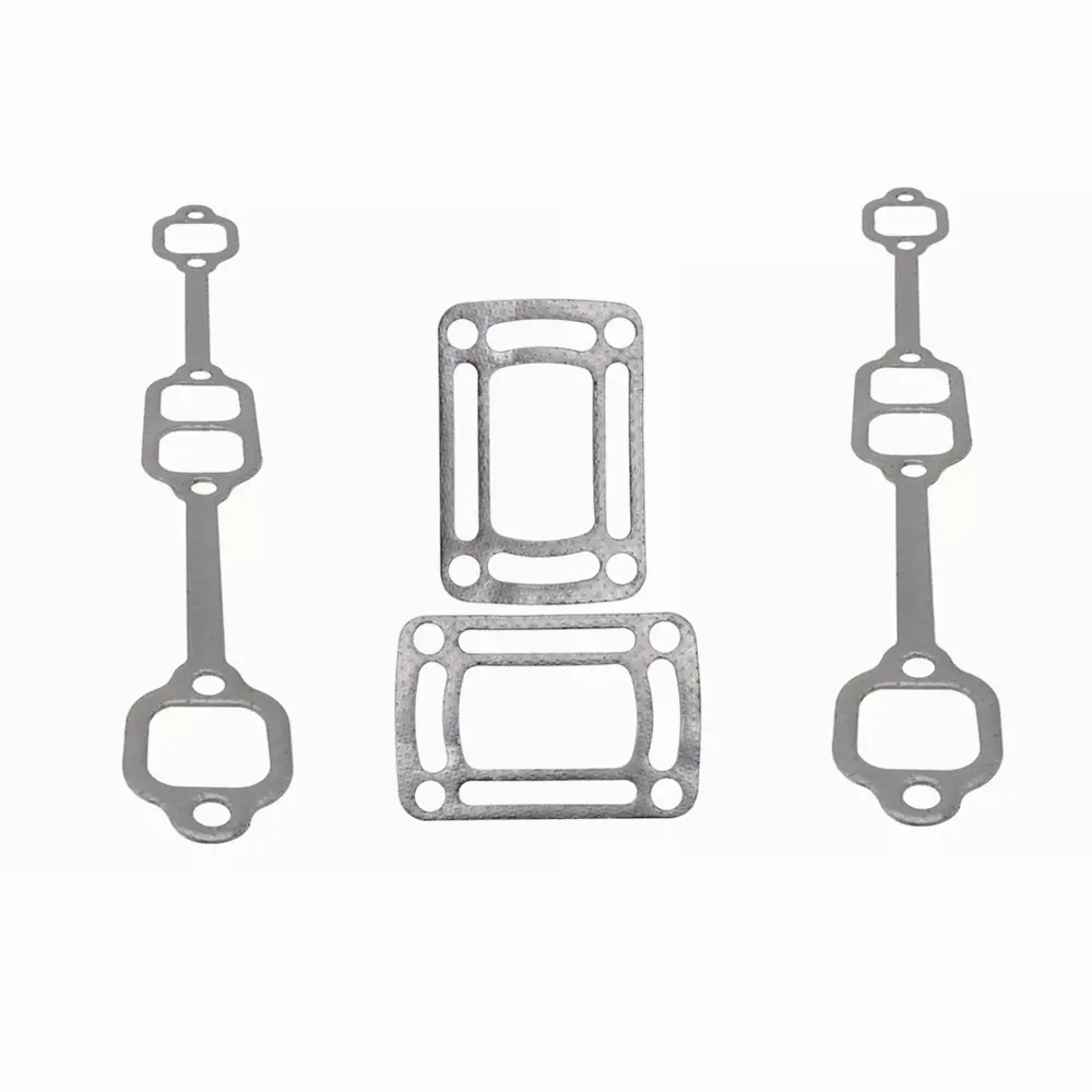 Exhaust Gasket Kit with 2 Block-to-Manifold Gaskets, Compatible with Volvo Penta, Some OMC 5.0 V8 and 5.7 V8 Engines, Two Block To Manifold Gaskets