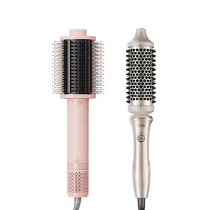 【Blowout DUO】 – TYMO AIRBEAM 3.0 & STYLUX Thermal Round Brush for Wet and Dry Hair, Smooth Volumizing Blowout, Frizz Control, Salon Finish at Home