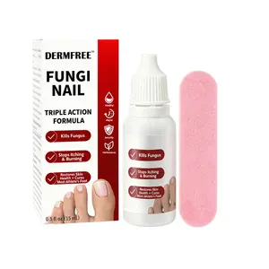 【New Year Picks】DERMFREE Toenail Fungus Treatment Extra Strength, Antifungal Solution for Toenail or Fingernail, Triple Action Formula for Remove Fungal, Repair Damaged Nails