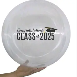 Customized Transparent Beach Ball - Ideal Graduation Favors | Gift 28 Cm Ball Size
