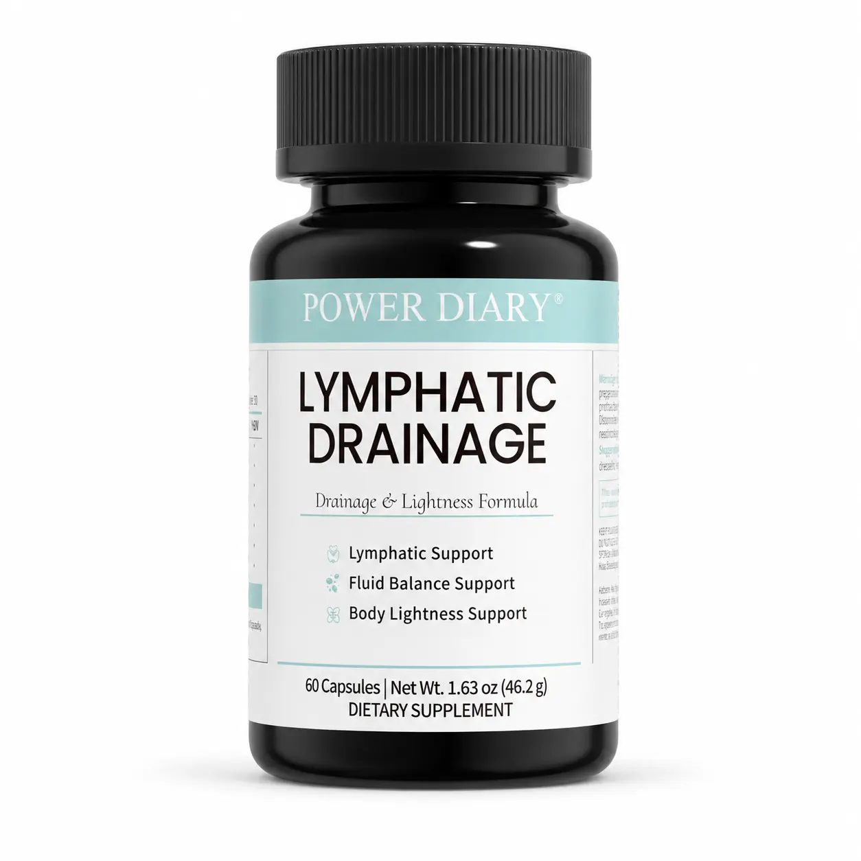 POWER DIARY Lymphatic Drainage Capsules - Antioxidant & Detox Binder Supplement - Supports Natural Lymphatic Cycle