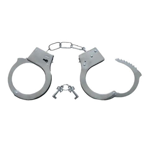 Metal Hand Cuffs | Kids Police Costume Accessory with Pretend Play Cuffs, Keys & Safety Release – Prisoner Role Play Tool For Imaginative Play