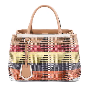 Pre-owned FENDI Raffia Crossbody Bags 2 Jour Limited Edition Common Multicolor JM MM339