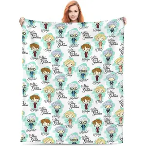 Golden Girls Blanket Gifts Throw Blanket Lightweight Golden Girls Merchandise for Couch Bed Sofa Car