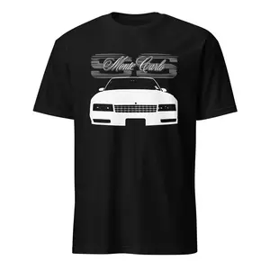 Retro 80s Monte Carlo SS T-Shirt, American Classic Chevy Car Tee for Vintage Style Lovers, Short Sleeve Cotton Top
