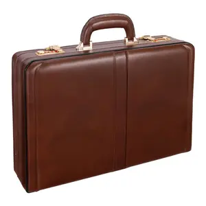 McKlein  Harper-  Leather Expandable Attache Case