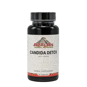Candida Detox Capsules - Natural Herbal Capsules for Candida Relief - 30 Capsules Packaging