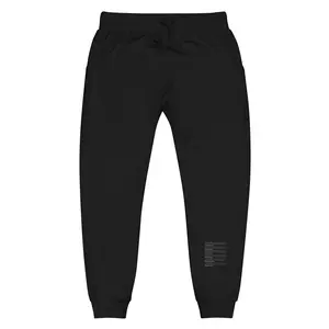 UNAPOLOGETICALLY6 PANTONE BLACK Unisex Fleece Joggers