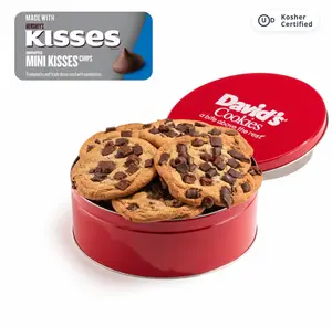 DAVID'S COOKIES Fresh Baked Decadent Jumbo Cookies Triple Chocolate Chunk - US Variety 8-Piece Freezable Pack Cookie Gift Tin - 2 lbs