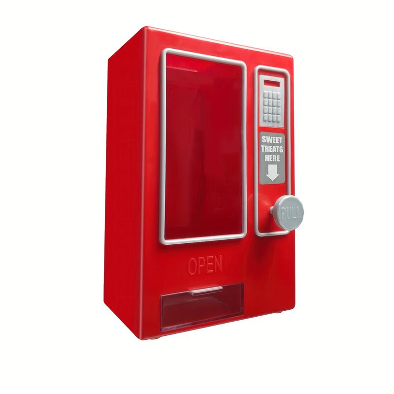 Retro Mini Candy Vending Machine - Perfect for Gumballs, Jelly Beans & Treats - No Batteries Required - Ideal Kitchen Accessory & Great Gift for Youngsters
