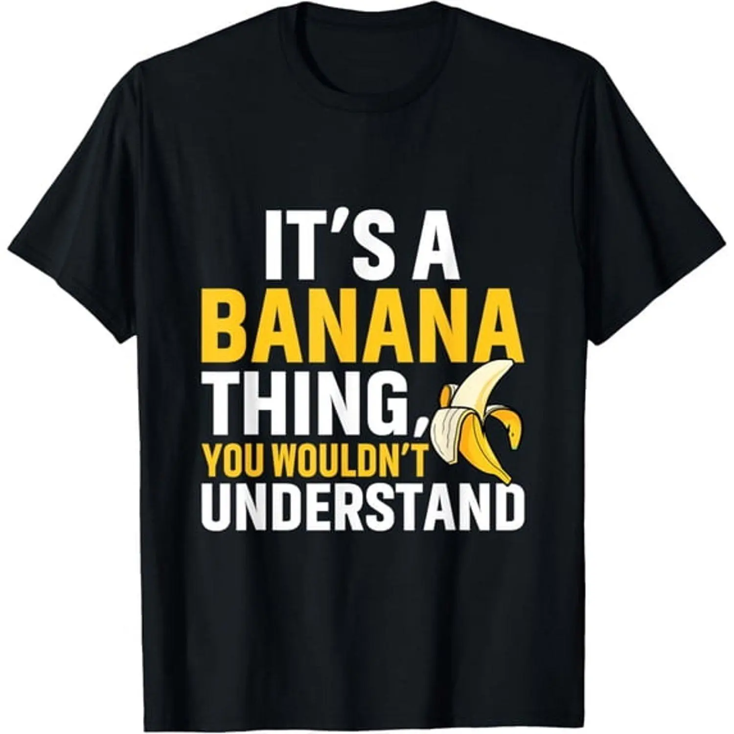 Banana Lover Fruit Graphic Its A Banana Thing T Shirt Casual Vintage Style Short Sleeve Everyday Comfort Relaxed Fit Summer Wear