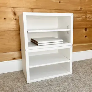 Muvo Box Set - Stackable & Modular Storage Cubes with Adjustable Shelves, Ideal for Home Storage and Organization