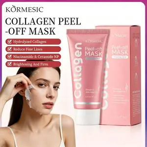 KORMESIC Collagen Peel Mask with Glycerin & Ceramide - Smooth Peel-Off, Hydrating & Plumping for All Skin Types, 60g