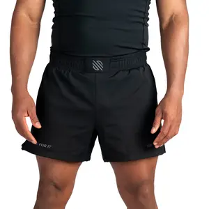 Model Zero MMA Training and BJJ Shorts - Black, Comfortable Fit, Durable Design, Ideal for Fitness and Practice