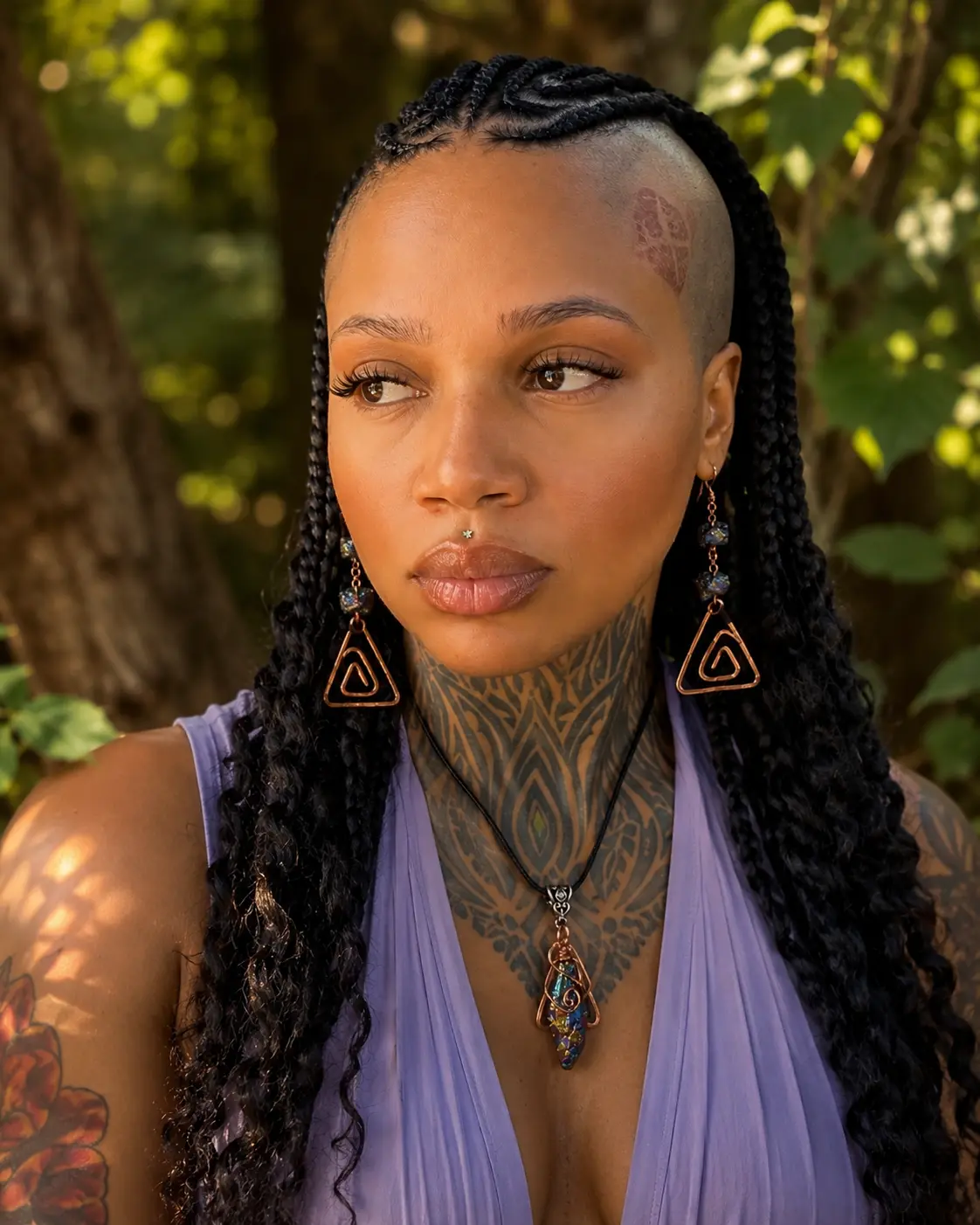 The Alchemist’s Prism | Handmade Peacock Ore & Hammered Copper Necklace + Earring Set