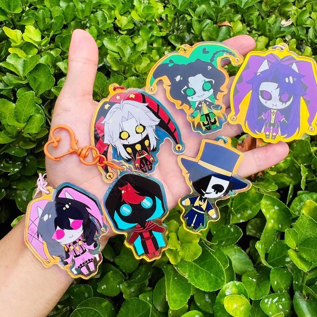 The Freak Circus Glitter Acrylic Keychain | Chibi Bag Charms for Fans & Collectors