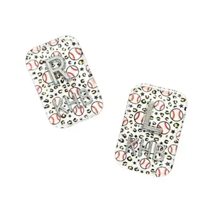 Baseball Leopard X-Ray Markers – Personalized Radiology Markers – Handmade X-Ray Tech Gift - Custom Acrylic Xray Marker Set