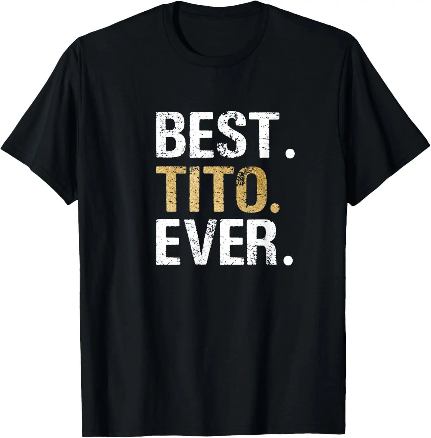 Women's 100% Cotton Crew Neck Casual Vintage Distressed Graphic T-Shirt - Lady Streetwear Everyday Clothes, Best Tito Ever Gift for Spanish Mexican Grandpa Tops