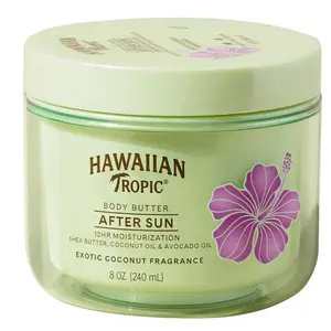 After Sun Body Butter with Coconut Oil, 8oz IHawaiian Tropic After Sun Lotion, BeachEssentials, Summer Vacation Essentials, TanExtender Lotion, Coconut Body Butter, 8oz