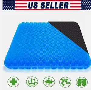 Gel Seat Cushion Double Thick Egg Seat Cushion Non-Slip Cover Breathable Design